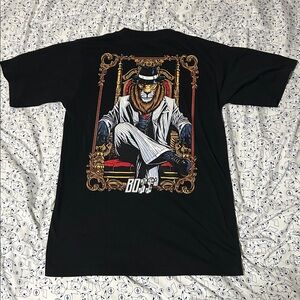BOSS APPAREL King Mob Lion Streetwear Graphic Tee Shirt